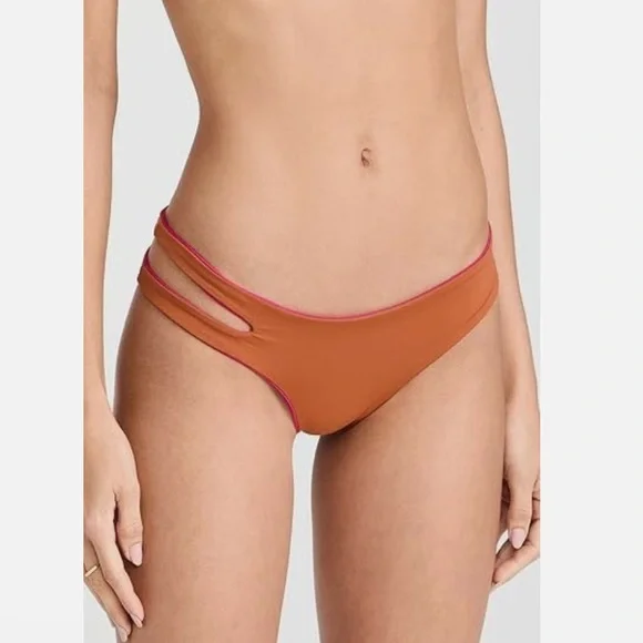 NWT LSpace Breakers Reversible Bikini Bottom Pink & Rust Size Small - Picture 3 of 13
